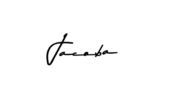 How to make Jacoba name signature. Use Asem Kandis PERSONAL USE style for creating short signs online. This is the latest handwritten sign. Jacoba signature style 9 images and pictures png