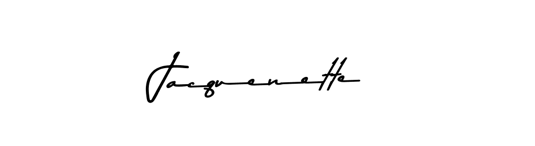 How to make Jacquenette signature? Asem Kandis PERSONAL USE is a professional autograph style. Create handwritten signature for Jacquenette name. Jacquenette signature style 9 images and pictures png