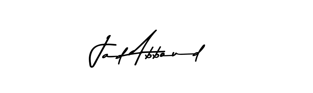 Also You can easily find your signature by using the search form. We will create Jad Abboud name handwritten signature images for you free of cost using Asem Kandis PERSONAL USE sign style. Jad Abboud signature style 9 images and pictures png