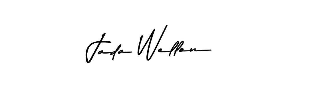 Jada Wellon stylish signature style. Best Handwritten Sign (Asem Kandis PERSONAL USE) for my name. Handwritten Signature Collection Ideas for my name Jada Wellon. Jada Wellon signature style 9 images and pictures png