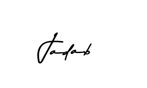 Use a signature maker to create a handwritten signature online. With this signature software, you can design (Asem Kandis PERSONAL USE) your own signature for name Jadab. Jadab signature style 9 images and pictures png