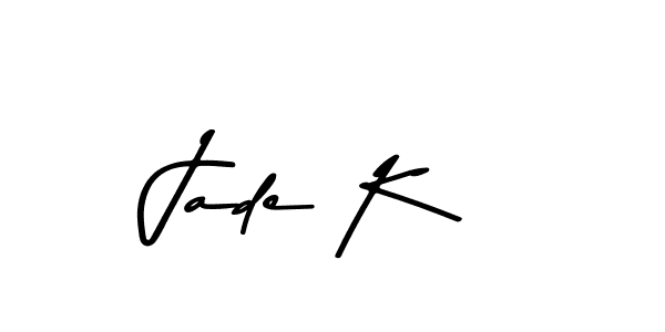 Create a beautiful signature design for name Jade K. With this signature (Asem Kandis PERSONAL USE) fonts, you can make a handwritten signature for free. Jade K signature style 9 images and pictures png