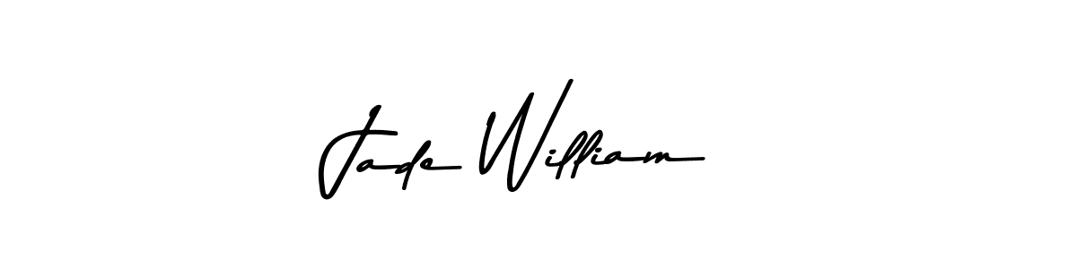 Use a signature maker to create a handwritten signature online. With this signature software, you can design (Asem Kandis PERSONAL USE) your own signature for name Jade William. Jade William signature style 9 images and pictures png