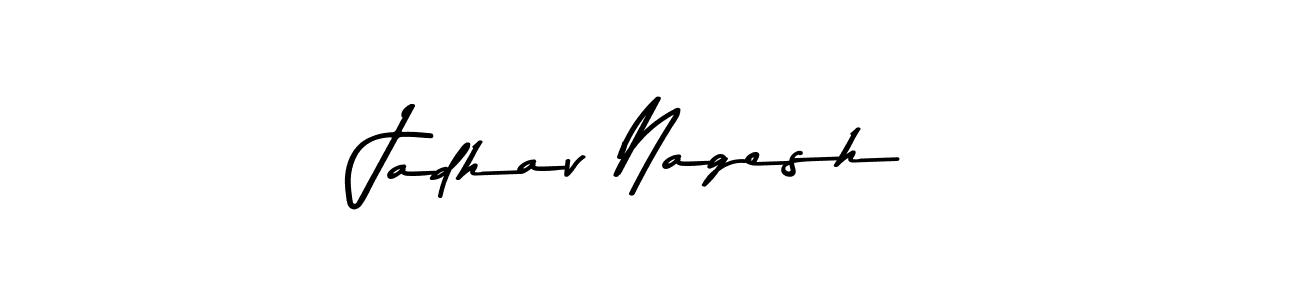 Here are the top 10 professional signature styles for the name Jadhav Nagesh. These are the best autograph styles you can use for your name. Jadhav Nagesh signature style 9 images and pictures png
