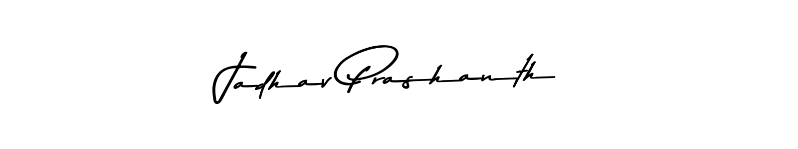How to make Jadhav Prashanth name signature. Use Asem Kandis PERSONAL USE style for creating short signs online. This is the latest handwritten sign. Jadhav Prashanth signature style 9 images and pictures png