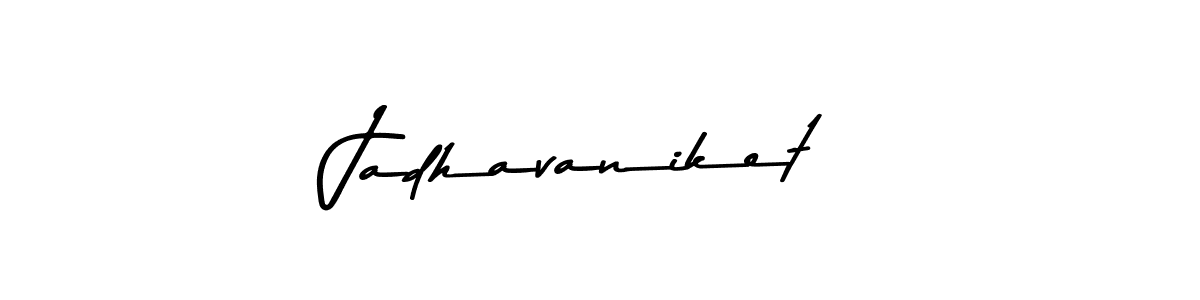 Create a beautiful signature design for name Jadhavaniket. With this signature (Asem Kandis PERSONAL USE) fonts, you can make a handwritten signature for free. Jadhavaniket signature style 9 images and pictures png