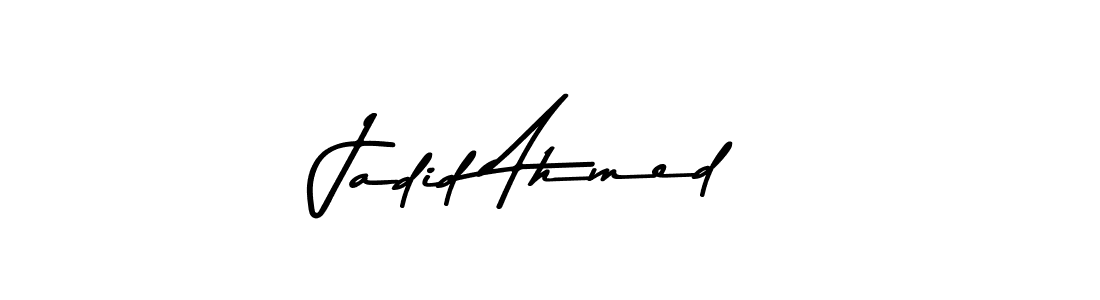 Also You can easily find your signature by using the search form. We will create Jadid Ahmed name handwritten signature images for you free of cost using Asem Kandis PERSONAL USE sign style. Jadid Ahmed signature style 9 images and pictures png