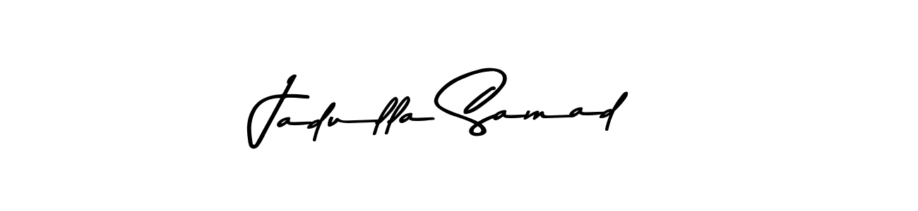 How to make Jadulla Samad name signature. Use Asem Kandis PERSONAL USE style for creating short signs online. This is the latest handwritten sign. Jadulla Samad signature style 9 images and pictures png
