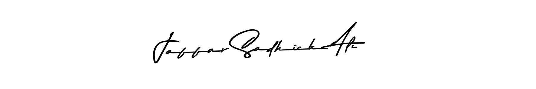 Use a signature maker to create a handwritten signature online. With this signature software, you can design (Asem Kandis PERSONAL USE) your own signature for name Jaffar Sadhick Ali. Jaffar Sadhick Ali signature style 9 images and pictures png