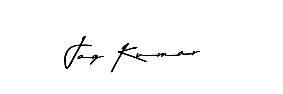 Make a beautiful signature design for name Jag Kumar. With this signature (Asem Kandis PERSONAL USE) style, you can create a handwritten signature for free. Jag Kumar signature style 9 images and pictures png