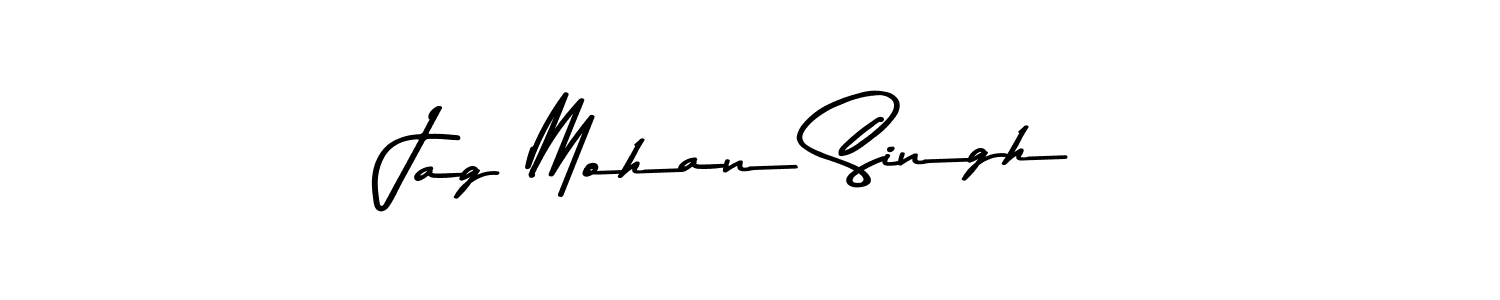 Use a signature maker to create a handwritten signature online. With this signature software, you can design (Asem Kandis PERSONAL USE) your own signature for name Jag Mohan Singh. Jag Mohan Singh signature style 9 images and pictures png