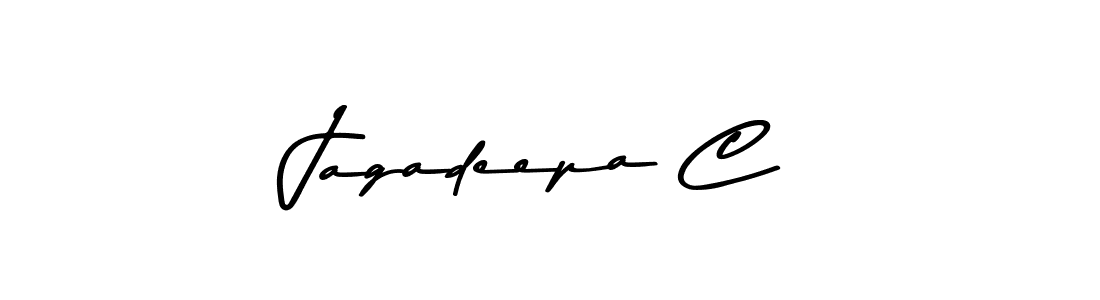 How to make Jagadeepa C signature? Asem Kandis PERSONAL USE is a professional autograph style. Create handwritten signature for Jagadeepa C name. Jagadeepa C signature style 9 images and pictures png