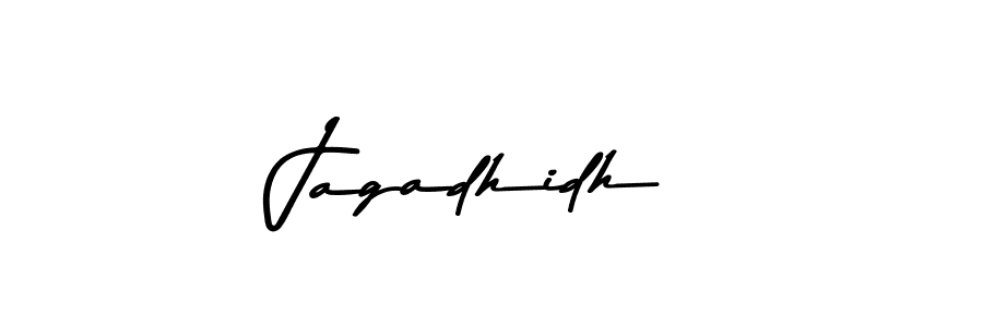 How to make Jagadhidh name signature. Use Asem Kandis PERSONAL USE style for creating short signs online. This is the latest handwritten sign. Jagadhidh signature style 9 images and pictures png