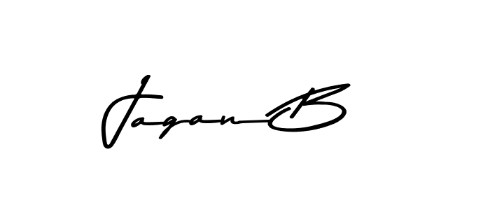 Jagan B stylish signature style. Best Handwritten Sign (Asem Kandis PERSONAL USE) for my name. Handwritten Signature Collection Ideas for my name Jagan B. Jagan B signature style 9 images and pictures png