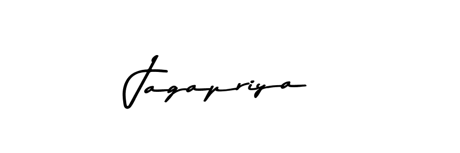 How to make Jagapriya name signature. Use Asem Kandis PERSONAL USE style for creating short signs online. This is the latest handwritten sign. Jagapriya signature style 9 images and pictures png