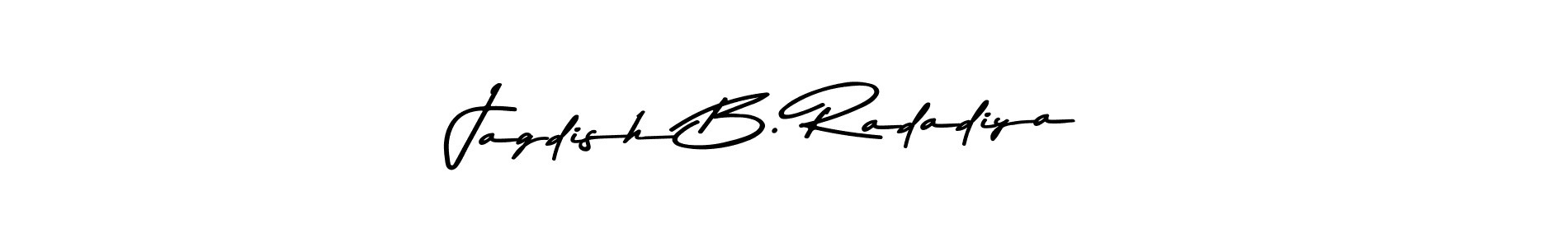 Make a beautiful signature design for name Jagdish B. Radadiya. Use this online signature maker to create a handwritten signature for free. Jagdish B. Radadiya signature style 9 images and pictures png