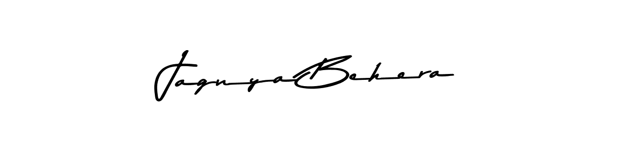 Create a beautiful signature design for name Jagnya Behera. With this signature (Asem Kandis PERSONAL USE) fonts, you can make a handwritten signature for free. Jagnya Behera signature style 9 images and pictures png