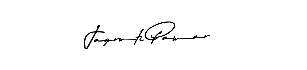 Make a beautiful signature design for name Jagruti Pawar. With this signature (Asem Kandis PERSONAL USE) style, you can create a handwritten signature for free. Jagruti Pawar signature style 9 images and pictures png