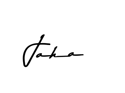 Use a signature maker to create a handwritten signature online. With this signature software, you can design (Asem Kandis PERSONAL USE) your own signature for name Jaha. Jaha signature style 9 images and pictures png