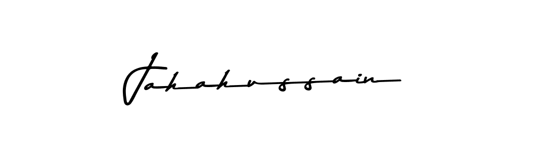 How to make Jahahussain name signature. Use Asem Kandis PERSONAL USE style for creating short signs online. This is the latest handwritten sign. Jahahussain signature style 9 images and pictures png
