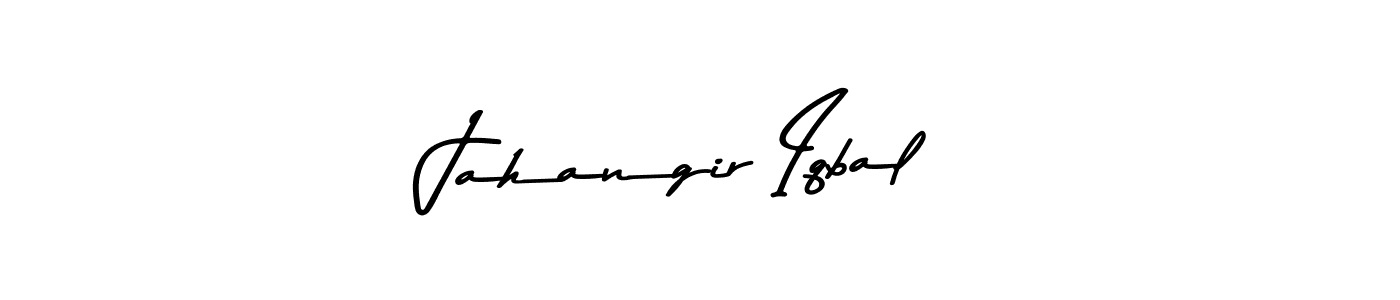 How to make Jahangir Iqbal name signature. Use Asem Kandis PERSONAL USE style for creating short signs online. This is the latest handwritten sign. Jahangir Iqbal signature style 9 images and pictures png