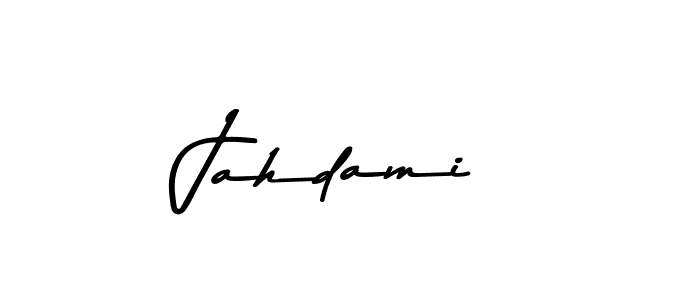 Design your own signature with our free online signature maker. With this signature software, you can create a handwritten (Asem Kandis PERSONAL USE) signature for name Jahdami. Jahdami signature style 9 images and pictures png