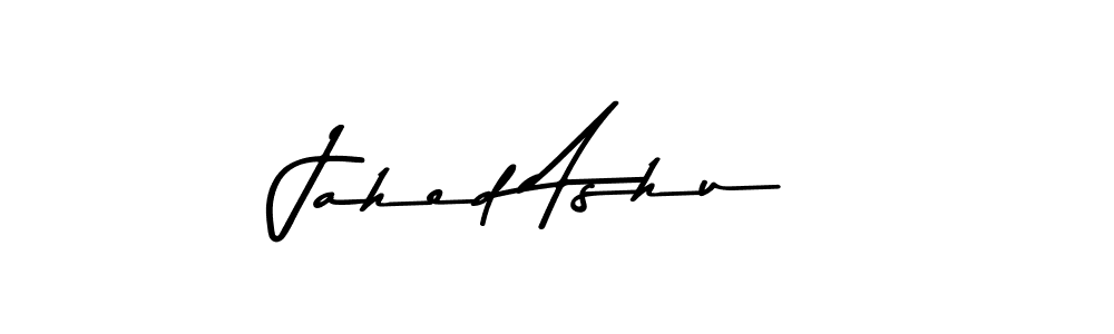 Design your own signature with our free online signature maker. With this signature software, you can create a handwritten (Asem Kandis PERSONAL USE) signature for name Jahed Ashu. Jahed Ashu signature style 9 images and pictures png
