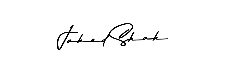 Design your own signature with our free online signature maker. With this signature software, you can create a handwritten (Asem Kandis PERSONAL USE) signature for name Jahed Shah. Jahed Shah signature style 9 images and pictures png