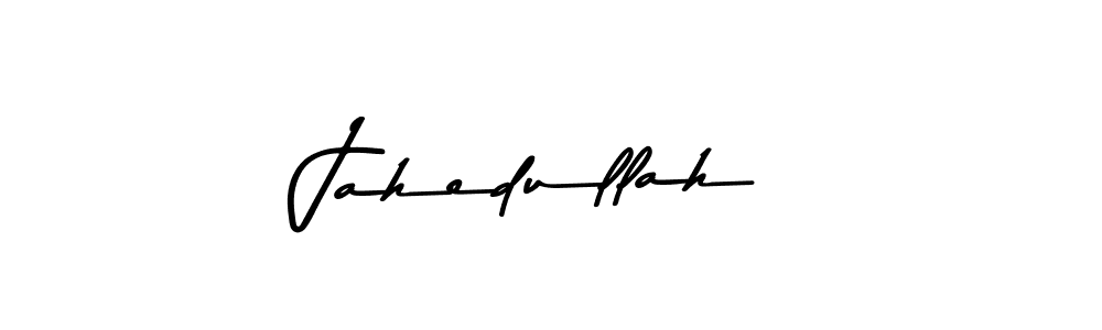 Use a signature maker to create a handwritten signature online. With this signature software, you can design (Asem Kandis PERSONAL USE) your own signature for name Jahedullah. Jahedullah signature style 9 images and pictures png