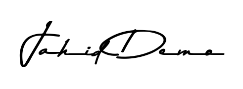 The best way (Asem Kandis PERSONAL USE) to make a short signature is to pick only two or three words in your name. For converting this name Jahid Demo. Jahid Demo signature style 9 images and pictures png
