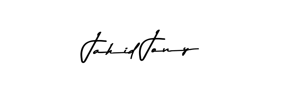 Create a beautiful signature design for name Jahid Jony. With this signature (Asem Kandis PERSONAL USE) fonts, you can make a handwritten signature for free. Jahid Jony signature style 9 images and pictures png