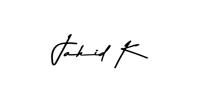 The best way (Asem Kandis PERSONAL USE) to make a short signature is to pick only two or three words in your name. The name Jahid K include a total of six letters. For converting this name. Jahid K signature style 9 images and pictures png