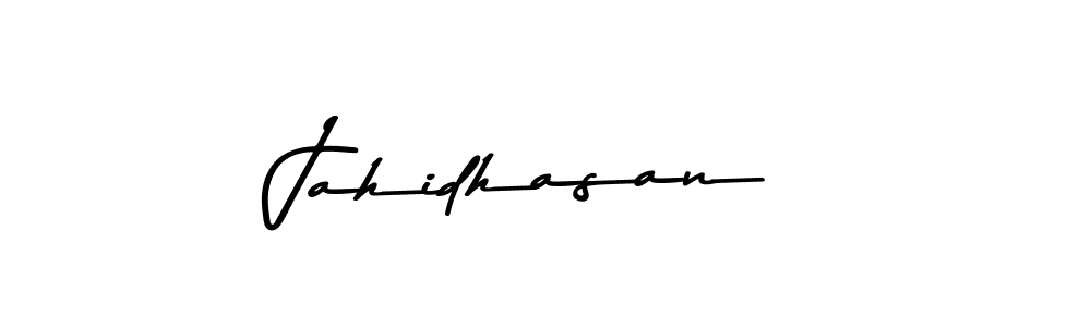 Design your own signature with our free online signature maker. With this signature software, you can create a handwritten (Asem Kandis PERSONAL USE) signature for name Jahidhasan. Jahidhasan signature style 9 images and pictures png