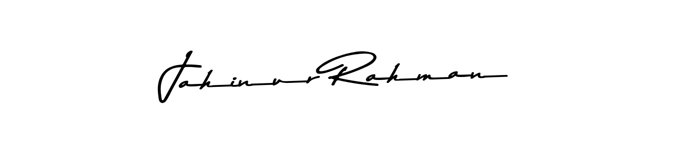 How to make Jahinur Rahman name signature. Use Asem Kandis PERSONAL USE style for creating short signs online. This is the latest handwritten sign. Jahinur Rahman signature style 9 images and pictures png
