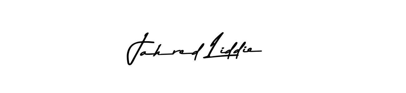 How to make Jahred Liddie name signature. Use Asem Kandis PERSONAL USE style for creating short signs online. This is the latest handwritten sign. Jahred Liddie signature style 9 images and pictures png