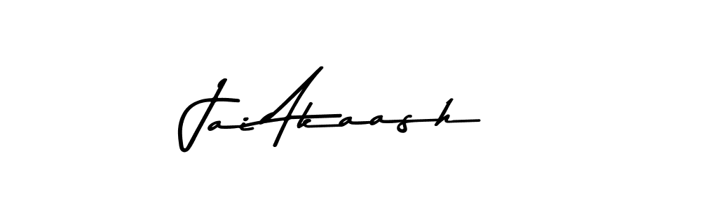 How to make Jai Akaash name signature. Use Asem Kandis PERSONAL USE style for creating short signs online. This is the latest handwritten sign. Jai Akaash signature style 9 images and pictures png