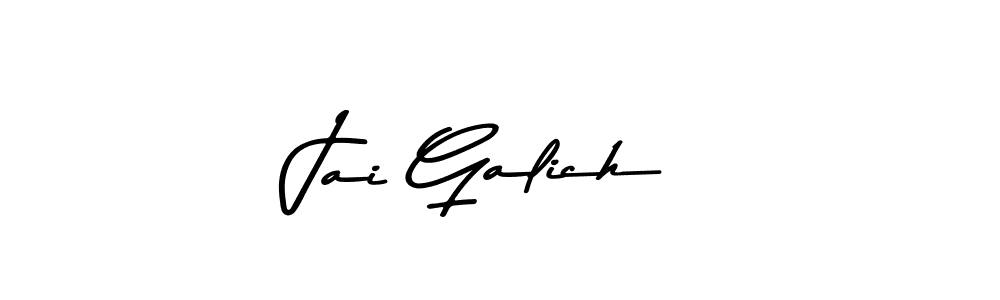 You should practise on your own different ways (Asem Kandis PERSONAL USE) to write your name (Jai Galich) in signature. don't let someone else do it for you. Jai Galich signature style 9 images and pictures png