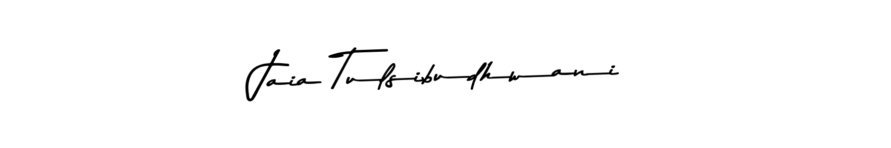 Create a beautiful signature design for name Jaia Tulsibudhwani. With this signature (Asem Kandis PERSONAL USE) fonts, you can make a handwritten signature for free. Jaia Tulsibudhwani signature style 9 images and pictures png