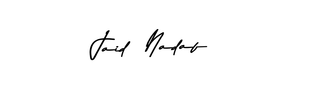 You should practise on your own different ways (Asem Kandis PERSONAL USE) to write your name (Jaid  Nadaf) in signature. don't let someone else do it for you. Jaid  Nadaf signature style 9 images and pictures png