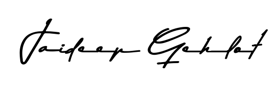 A modern signature idea for name Jaideep Gehlot using Asem Kandis PERSONAL USE font. Clean strokes and elegant curves make it stand out instantly. Jaideep Gehlot signature style 9 images and pictures png