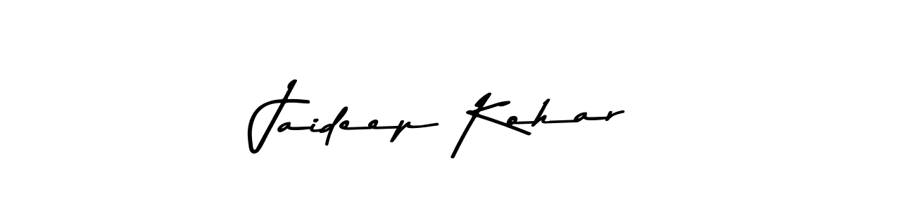 Make a beautiful signature design for name Jaideep Kohar. With this signature (Asem Kandis PERSONAL USE) style, you can create a handwritten signature for free. Jaideep Kohar signature style 9 images and pictures png