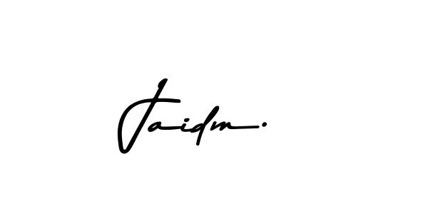 Asem Kandis PERSONAL USE is a professional signature style that is perfect for those who want to add a touch of class to their signature. It is also a great choice for those who want to make their signature more unique. Get Jaidm. name to fancy signature for free. Jaidm. signature style 9 images and pictures png