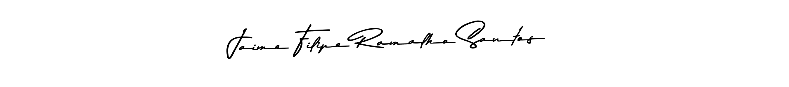 Make a beautiful signature design for name Jaime Filipe Ramalho Santos. With this signature (Asem Kandis PERSONAL USE) style, you can create a handwritten signature for free. Jaime Filipe Ramalho Santos signature style 9 images and pictures png