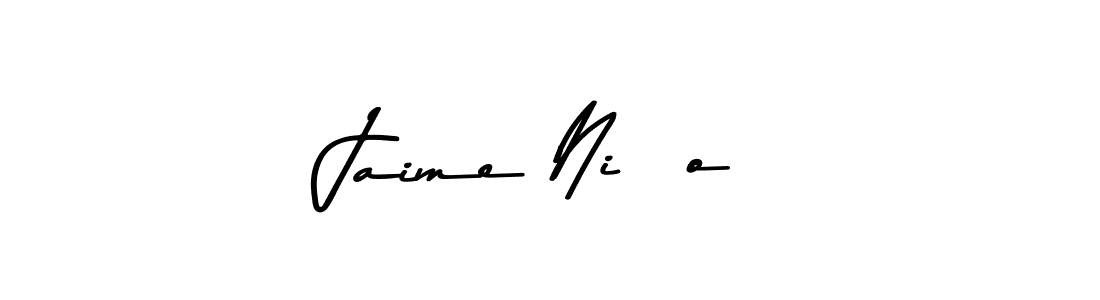 This is the best signature style for the Jaime Niño name. Also you like these signature font (Asem Kandis PERSONAL USE). Mix name signature. Jaime Niño signature style 9 images and pictures png