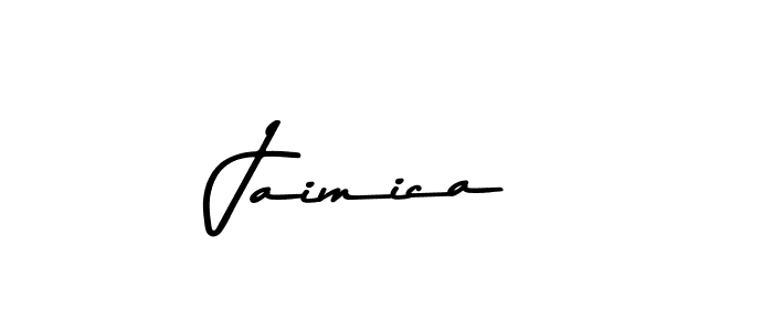 Create a beautiful signature design for name Jaimica. With this signature (Asem Kandis PERSONAL USE) fonts, you can make a handwritten signature for free. Jaimica signature style 9 images and pictures png