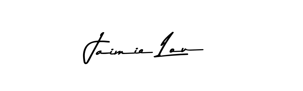 The best way (Asem Kandis PERSONAL USE) to make a short signature is to pick only two or three words in your name. The name Jaimie Lou include a total of six letters. For converting this name. Jaimie Lou signature style 9 images and pictures png
