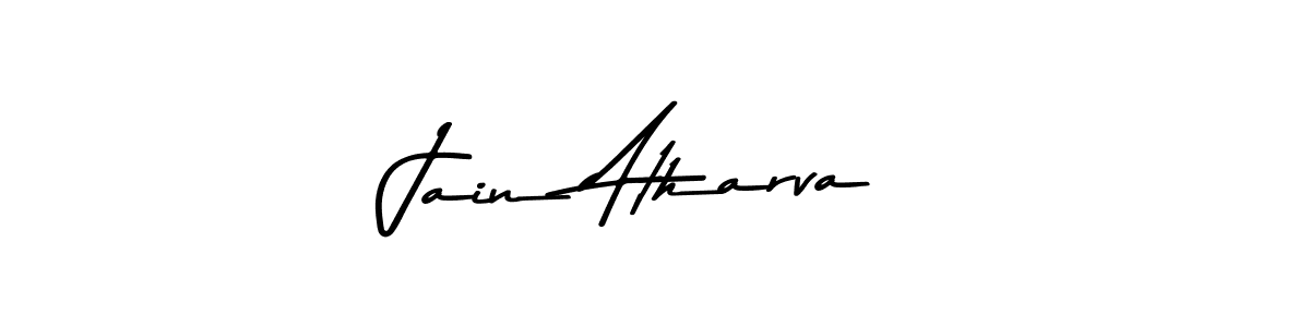 Jain Atharva stylish signature style. Best Handwritten Sign (Asem Kandis PERSONAL USE) for my name. Handwritten Signature Collection Ideas for my name Jain Atharva. Jain Atharva signature style 9 images and pictures png