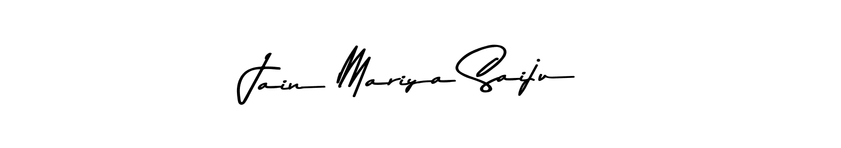 The best way (Asem Kandis PERSONAL USE) to make a short signature is to pick only two or three words in your name. The name Jain Mariya Saiju include a total of six letters. For converting this name. Jain Mariya Saiju signature style 9 images and pictures png