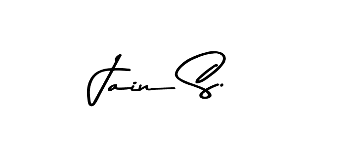You should practise on your own different ways (Asem Kandis PERSONAL USE) to write your name (Jain S.) in signature. don't let someone else do it for you. Jain S. signature style 9 images and pictures png