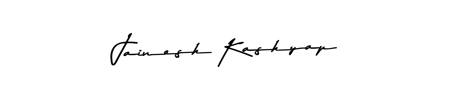 Design your own signature with our free online signature maker. With this signature software, you can create a handwritten (Asem Kandis PERSONAL USE) signature for name Jainesh Kashyap. Jainesh Kashyap signature style 9 images and pictures png